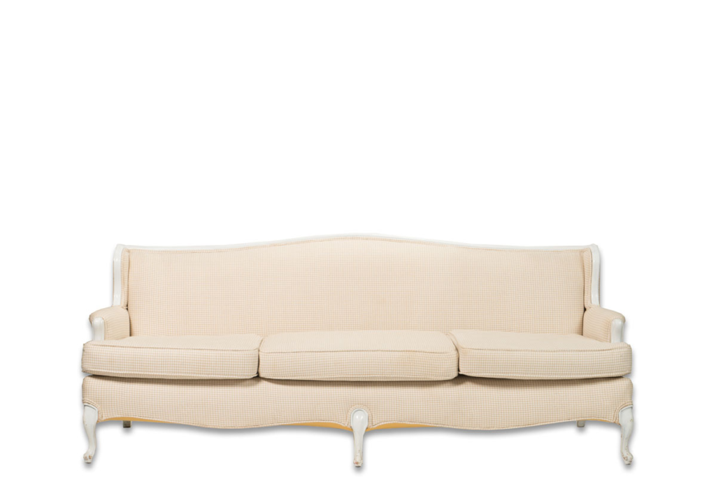 C07 ANTIQUE HOUNDSTOOTH SOFA Canvas Event Furniture